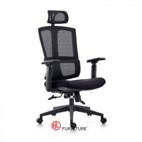 Ghế văn phòng chân xoay có tựa đầu HL-148A Ghế văn phòng chân xoay có tựa đầu HL-148A